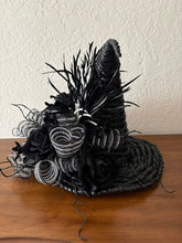 Load image into Gallery viewer, Black &amp; White Witch Hat Centerpiece
