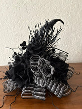 Load image into Gallery viewer, Black &amp; White Witch Hat Centerpiece
