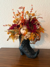 Load image into Gallery viewer, Witch Boot Fall Centerpiece
